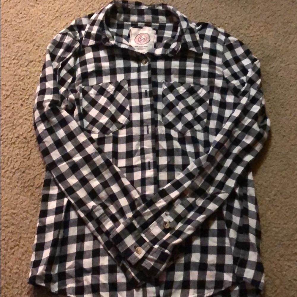 Black and white flannel